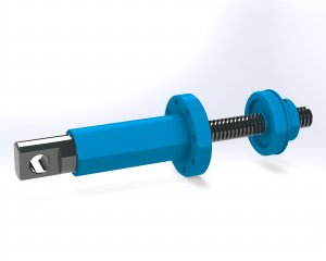 PO-AR Защитная труба с проушиной для монтажа и с блокировкой вращения